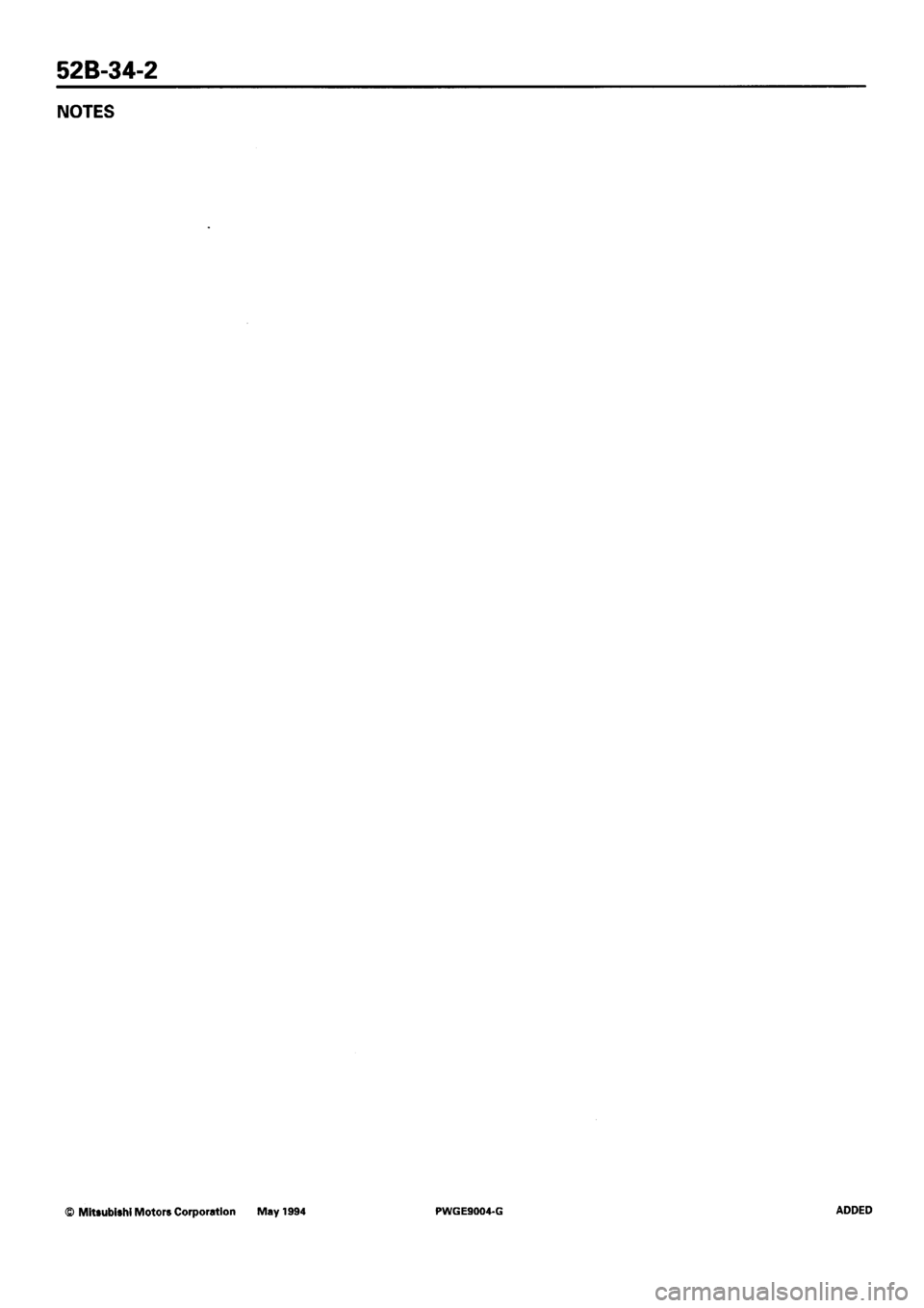 MITSUBISHI SIGMA 1991  Workshop Manual 