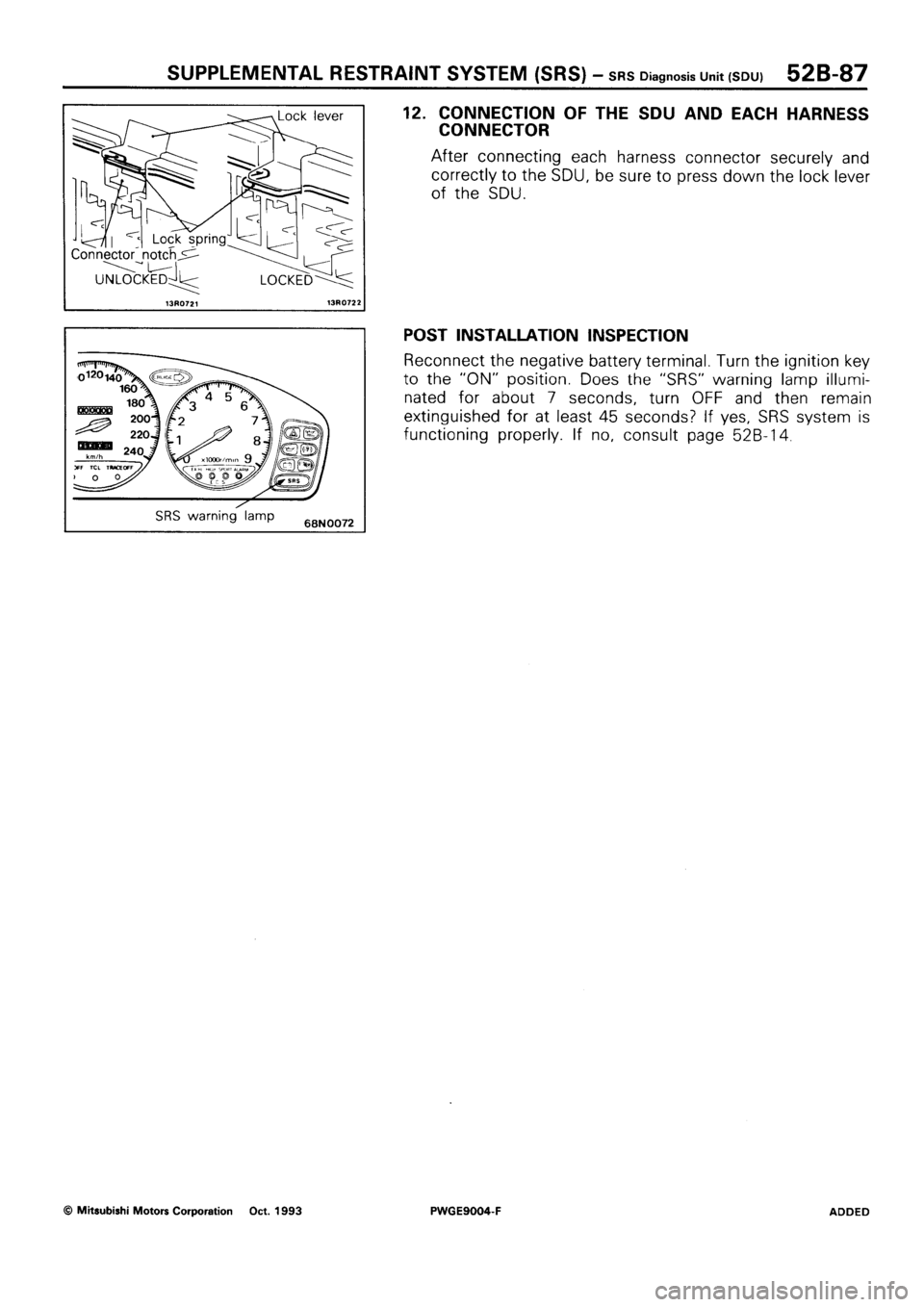 MITSUBISHI SIGMA 1991  Workshop Manual 