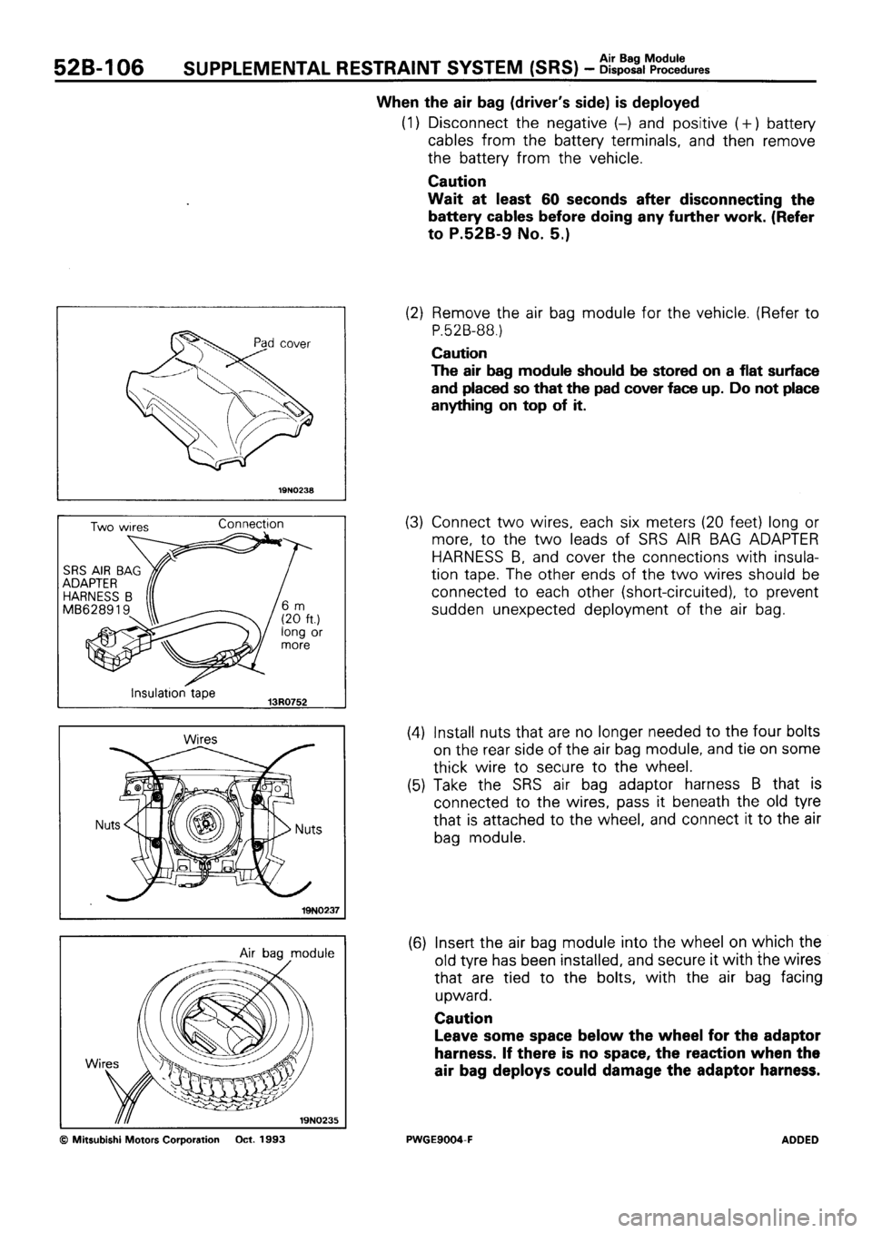 MITSUBISHI SIGMA 1991  Workshop Manual 