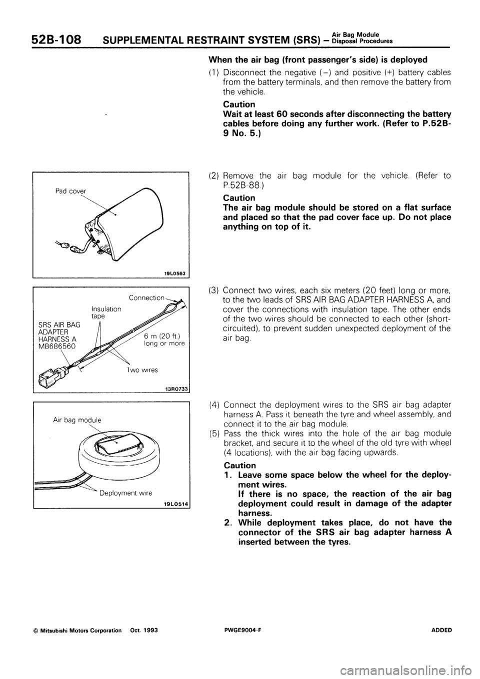MITSUBISHI SIGMA 1991  Workshop Manual 