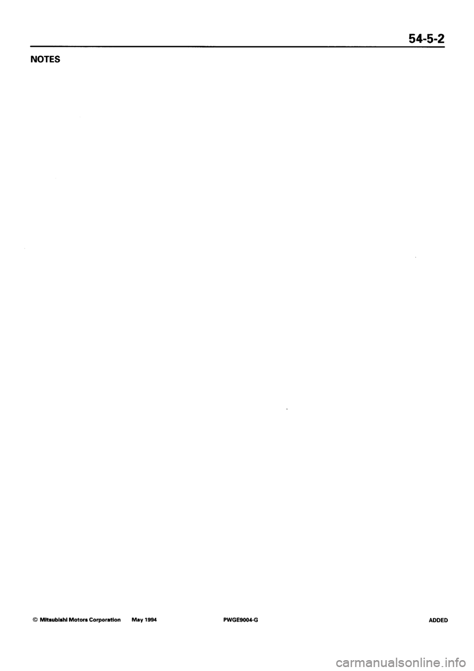 MITSUBISHI SIGMA 1991  Workshop Manual 