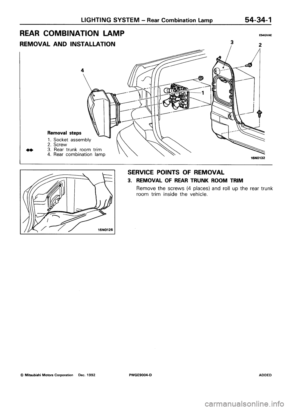 MITSUBISHI SIGMA 1991  Workshop Manual 