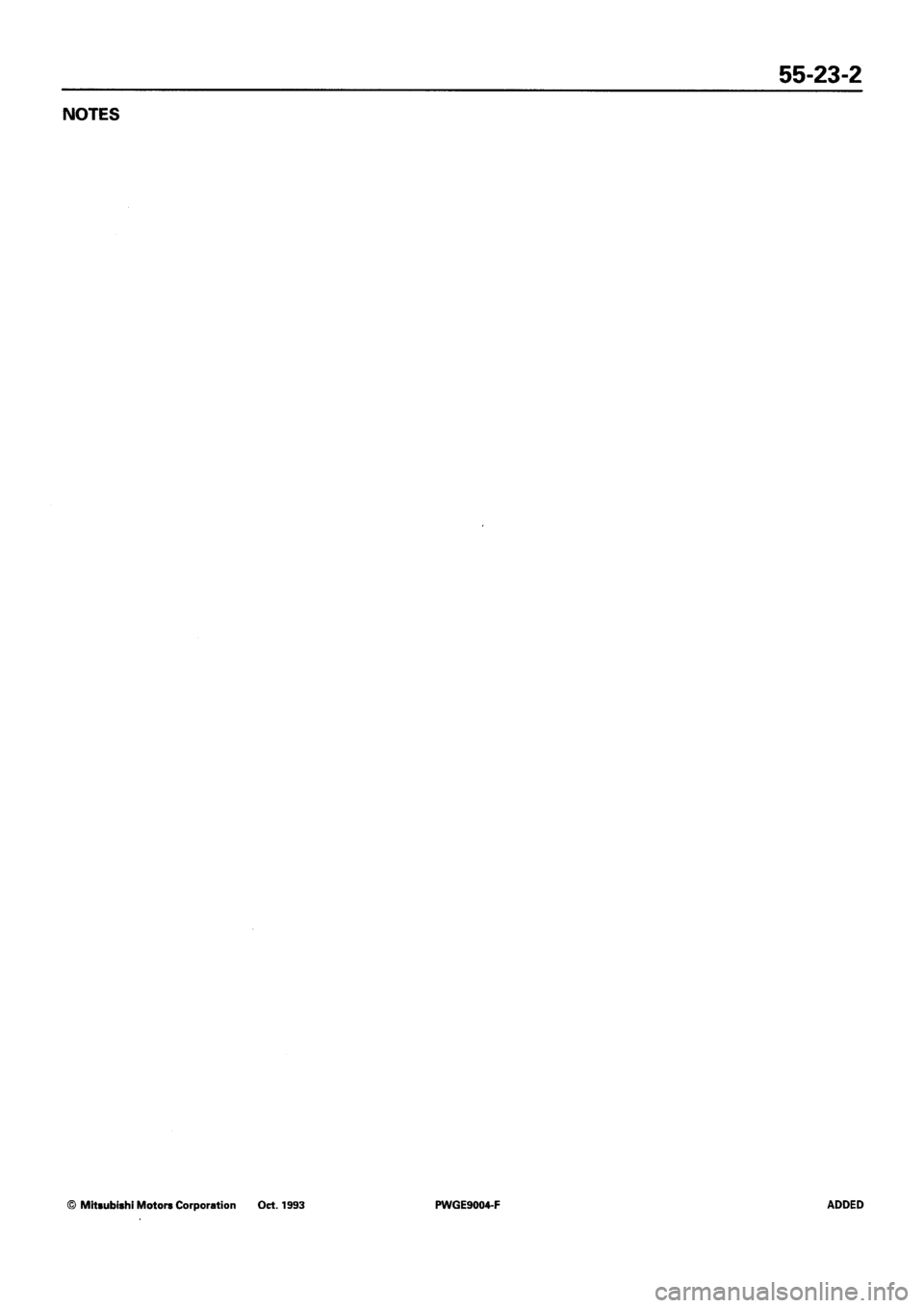 MITSUBISHI SIGMA 1991  Workshop Manual 