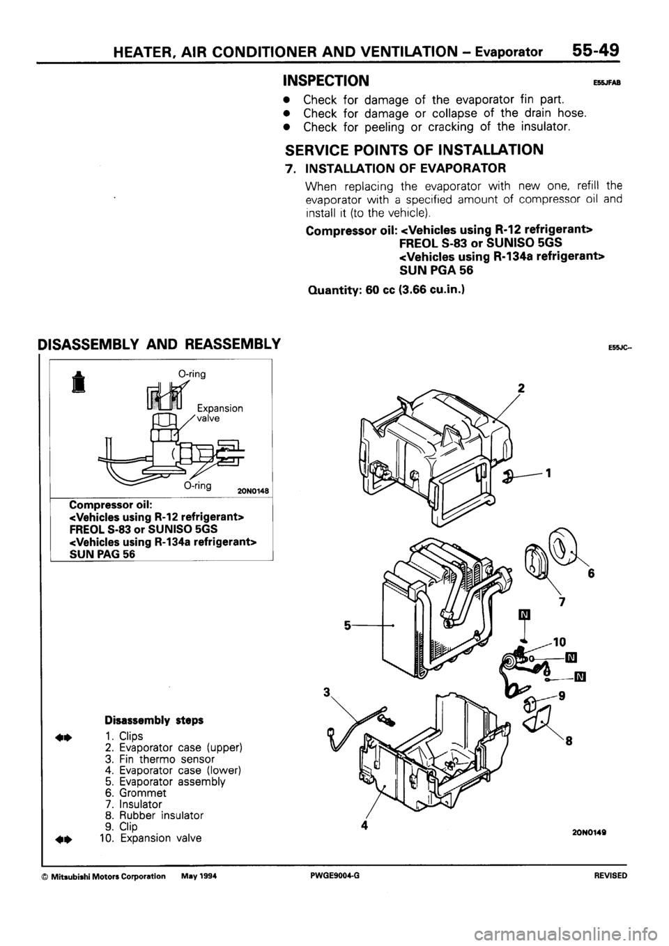 MITSUBISHI SIGMA 1991  Workshop Manual 