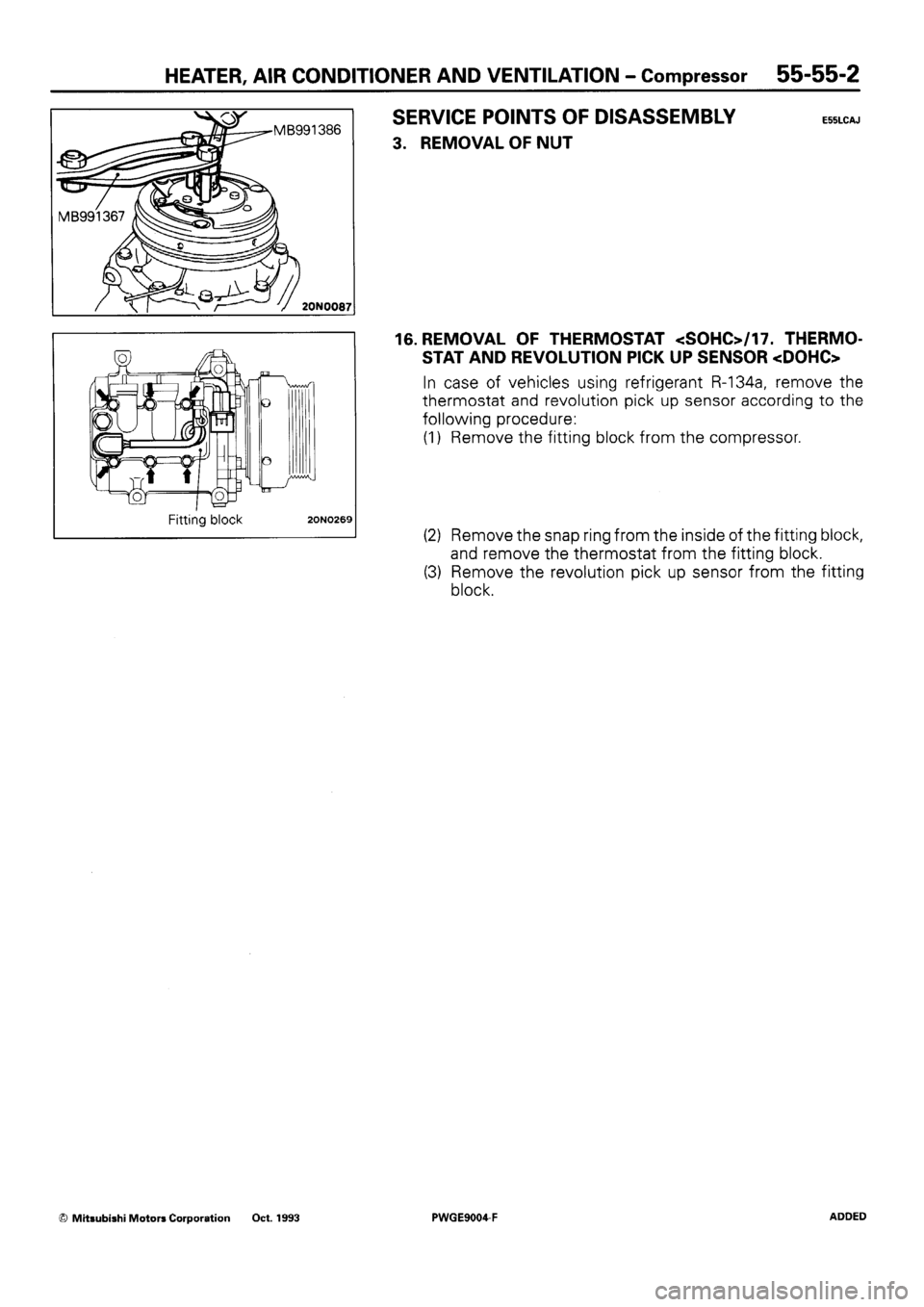 MITSUBISHI SIGMA 1991  Workshop Manual 