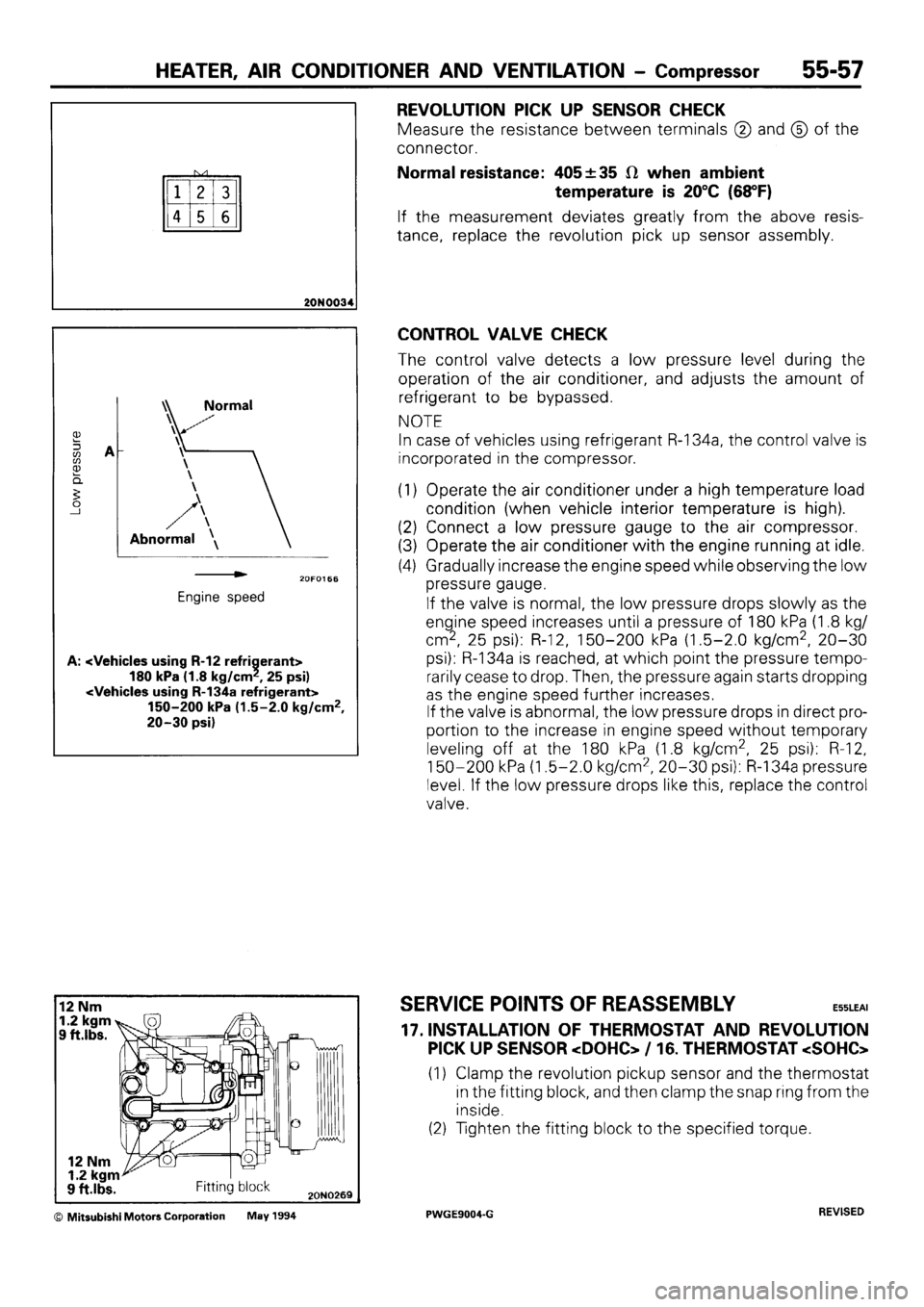 MITSUBISHI SIGMA 1991  Workshop Manual 
