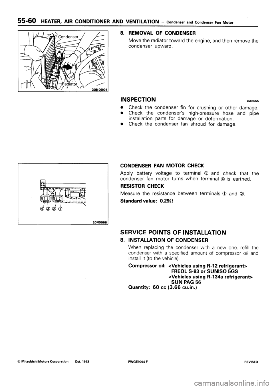 MITSUBISHI SIGMA 1991  Workshop Manual 