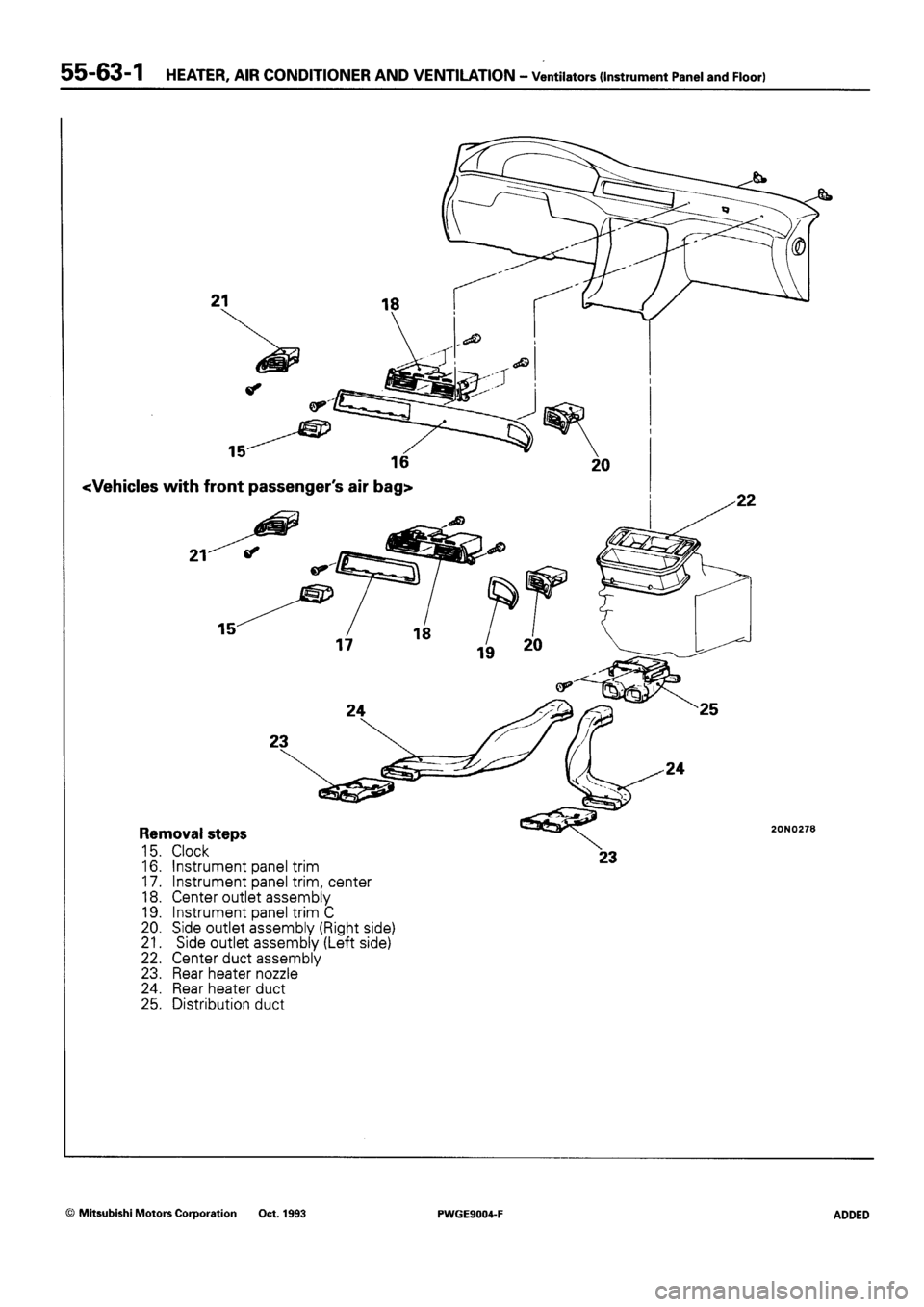 MITSUBISHI SIGMA 1991  Workshop Manual 