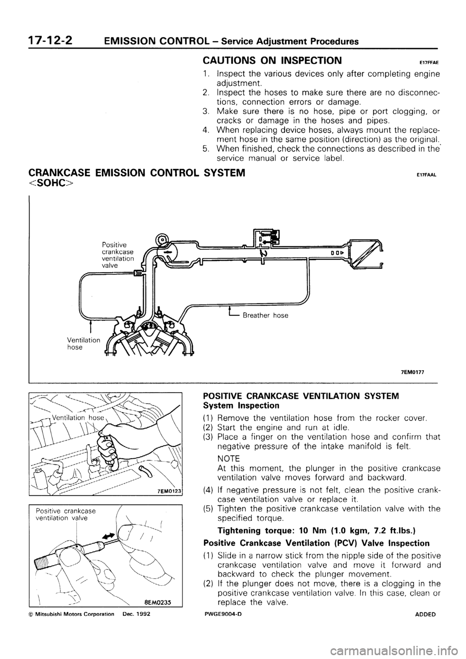 MITSUBISHI SIGMA 1991  Workshop Manual 