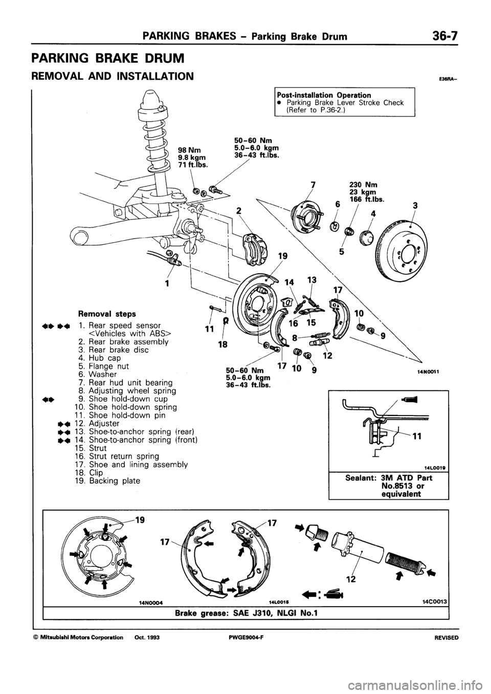 MITSUBISHI SIGMA 1991  Workshop Manual 