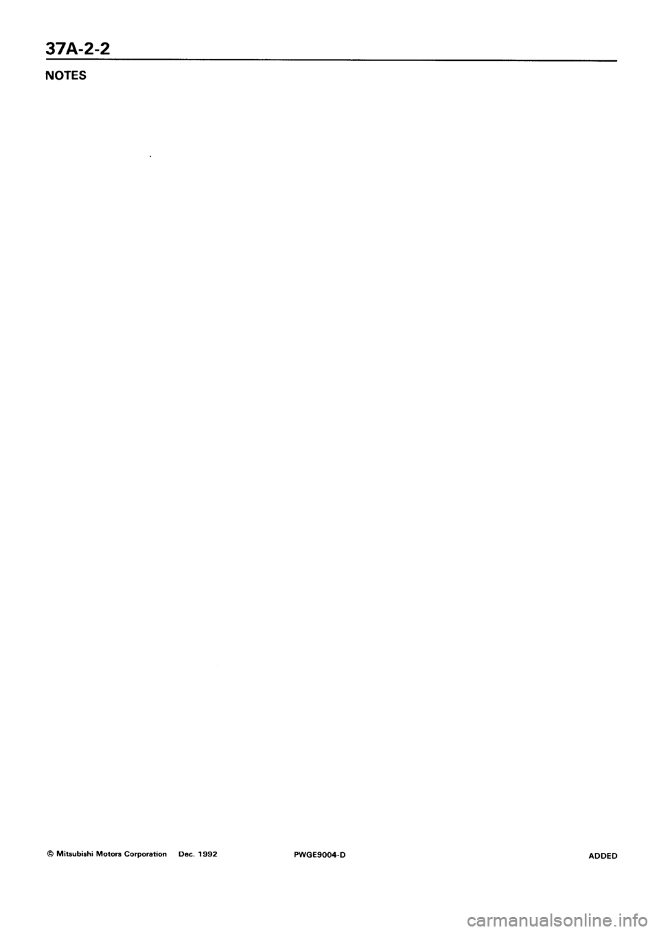MITSUBISHI SIGMA 1991  Workshop Manual 