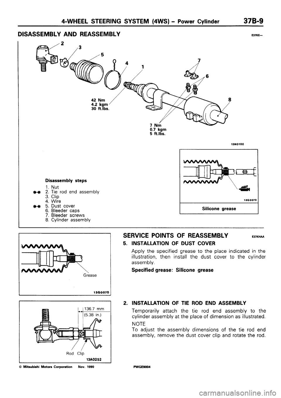 MITSUBISHI SIGMA 1991  Workshop Manual 