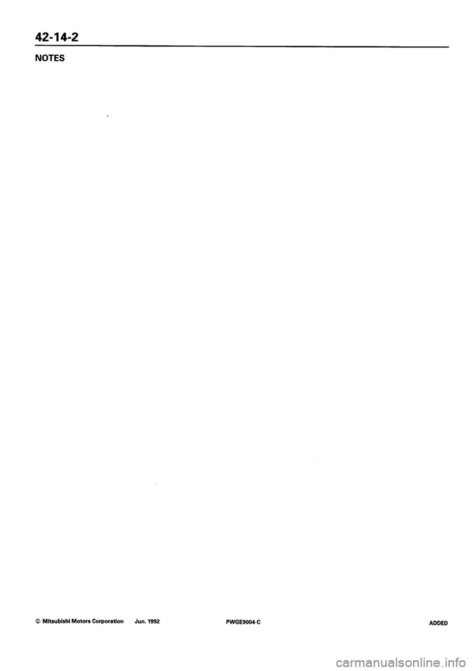 MITSUBISHI SIGMA 1991  Workshop Manual 
