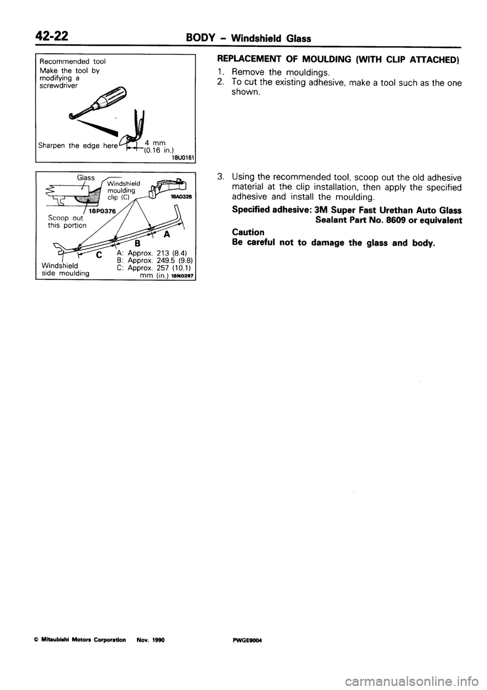 MITSUBISHI SIGMA 1991  Workshop Manual 