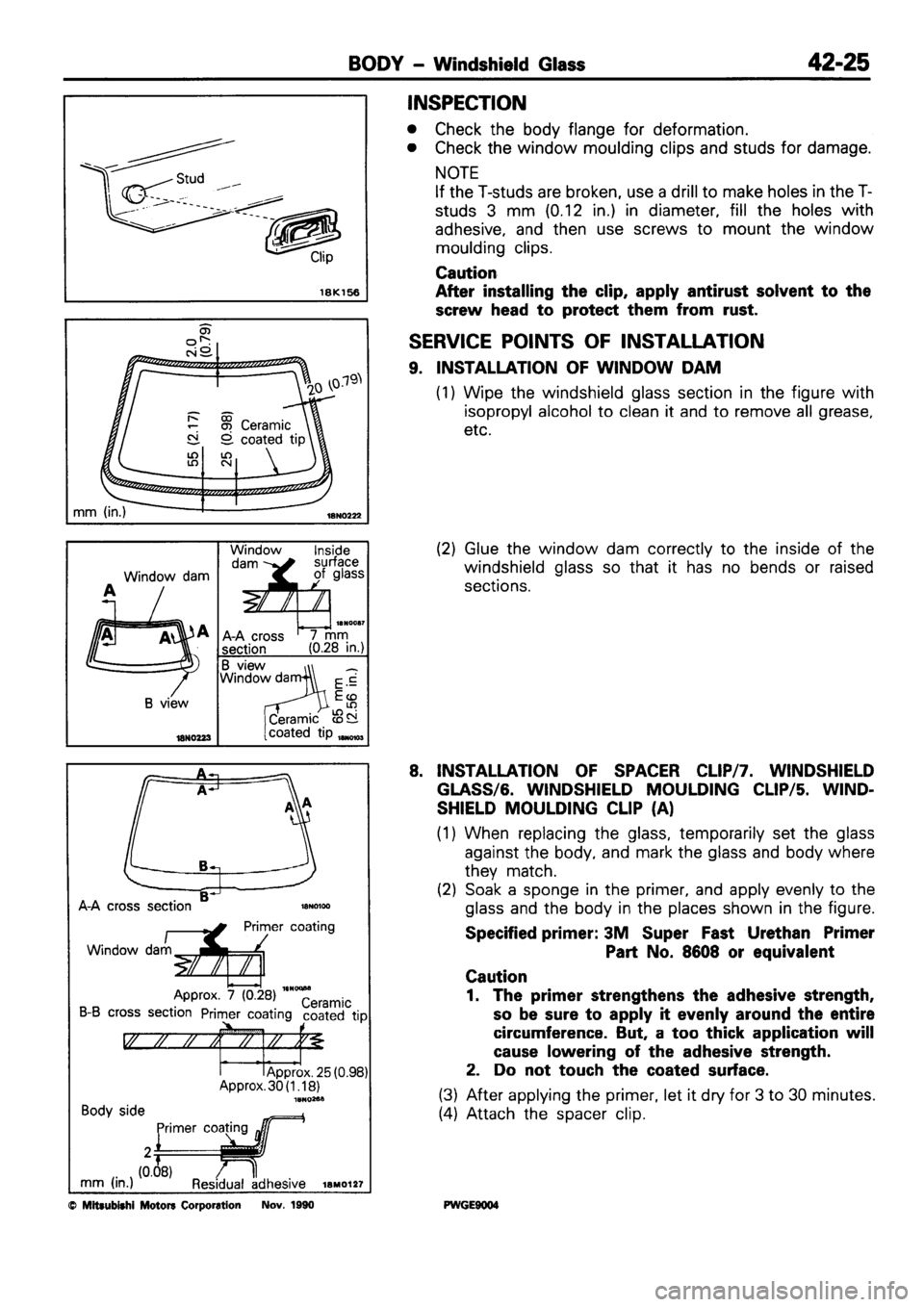 MITSUBISHI SIGMA 1991  Workshop Manual 