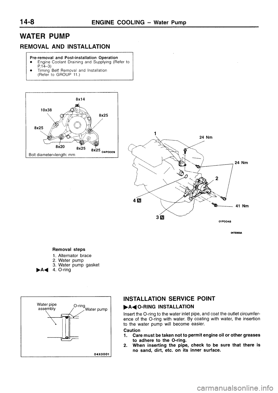 MITSUBISHI SIGMA 1997  Workshop  Service Repair Manual 