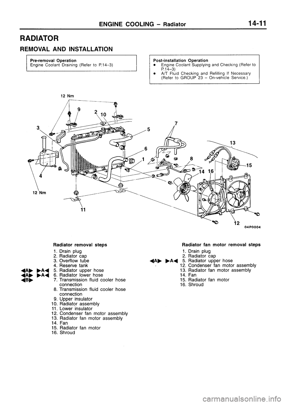 MITSUBISHI SIGMA 1997  Workshop  Service Repair Manual 