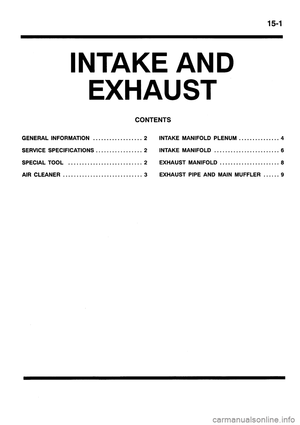 MITSUBISHI SIGMA 1997  Workshop  Service Repair Manual 