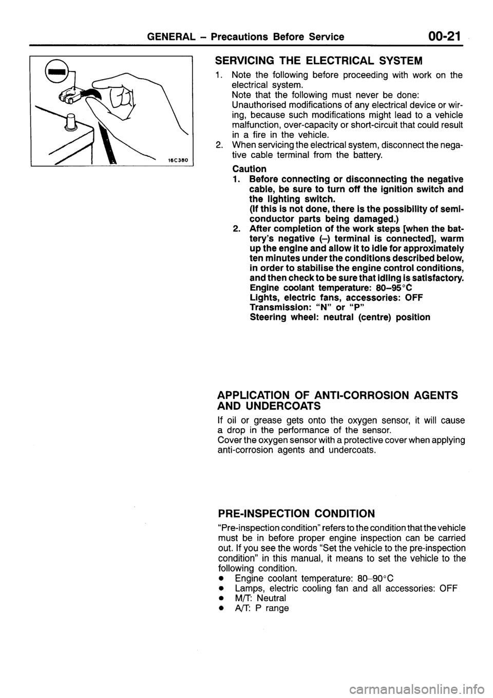 MITSUBISHI SIGMA 1997  Workshop  Service Repair Manual 