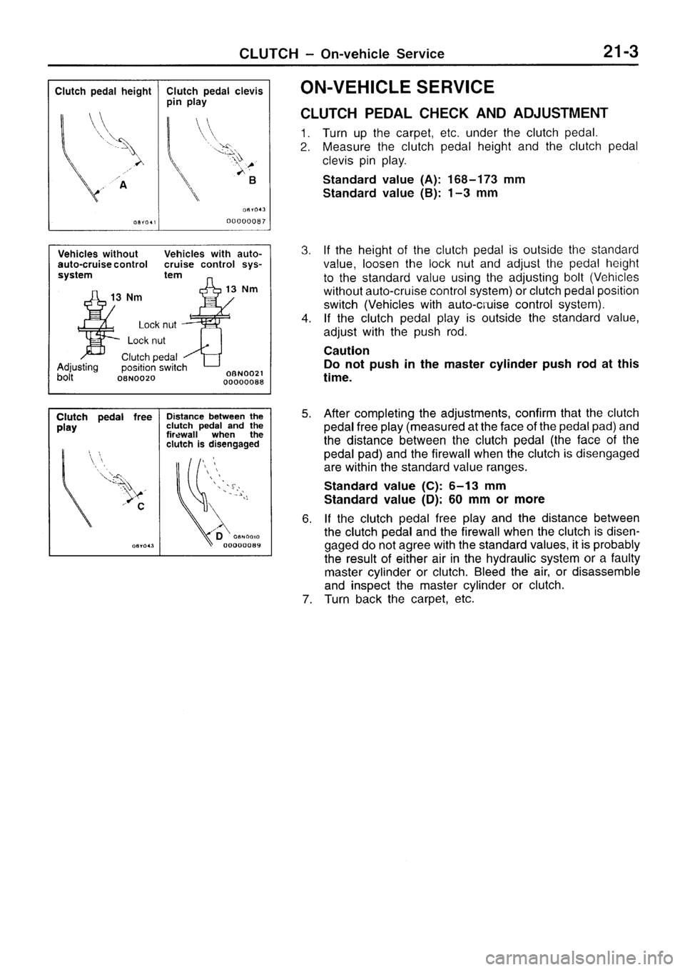 MITSUBISHI SIGMA 1997  Workshop  Service Repair Manual 