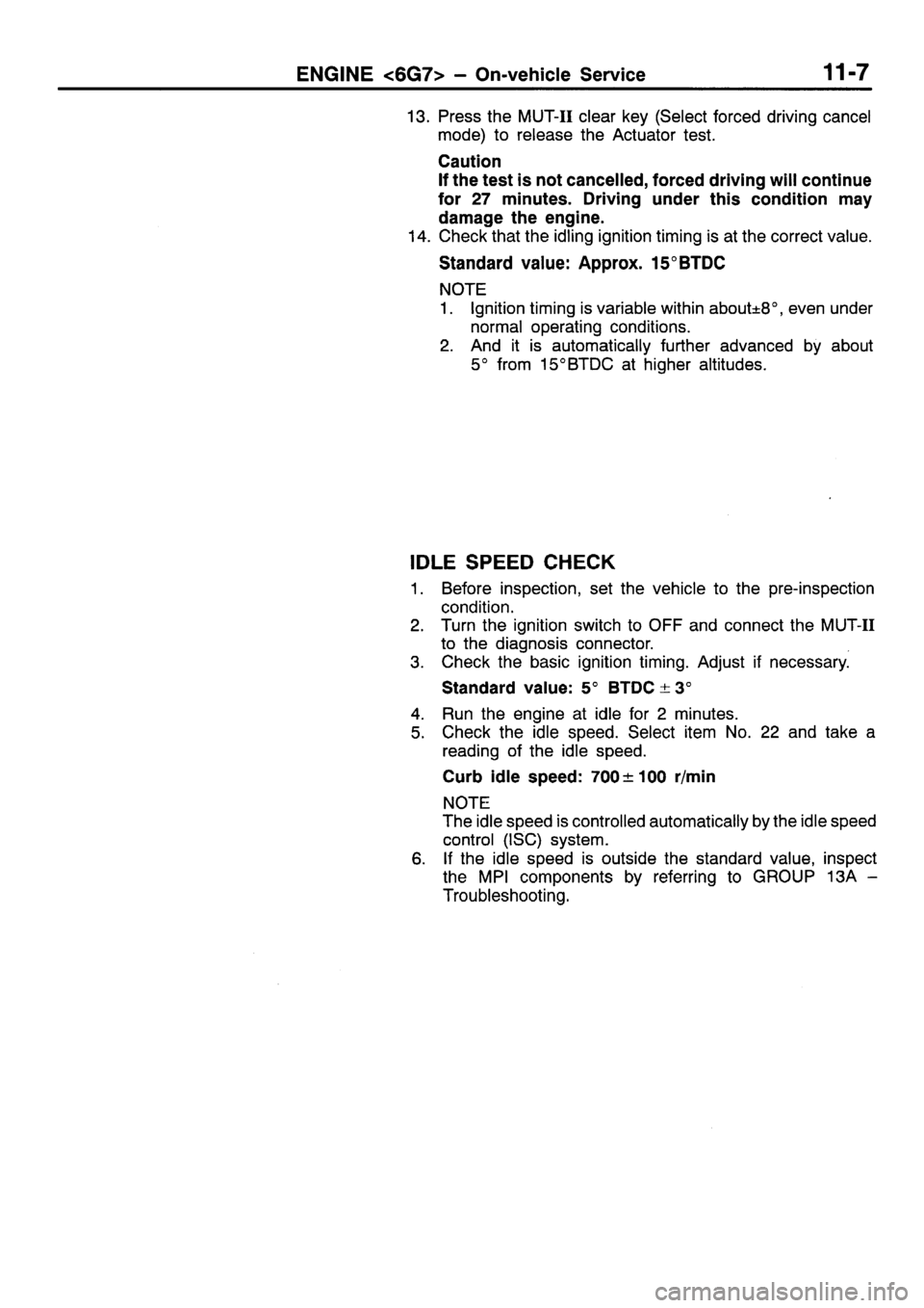 MITSUBISHI SIGMA 1997  Workshop  Service Repair Manual 