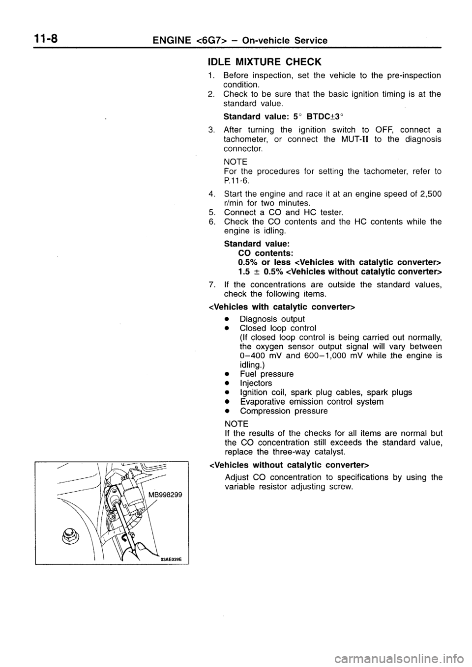MITSUBISHI SIGMA 1997  Workshop  Service Repair Manual 