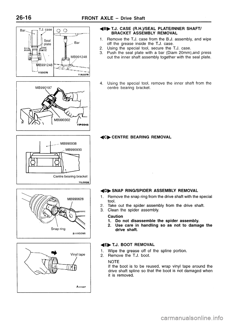 MITSUBISHI SIGMA 1997  Workshop  Service Repair Manual 