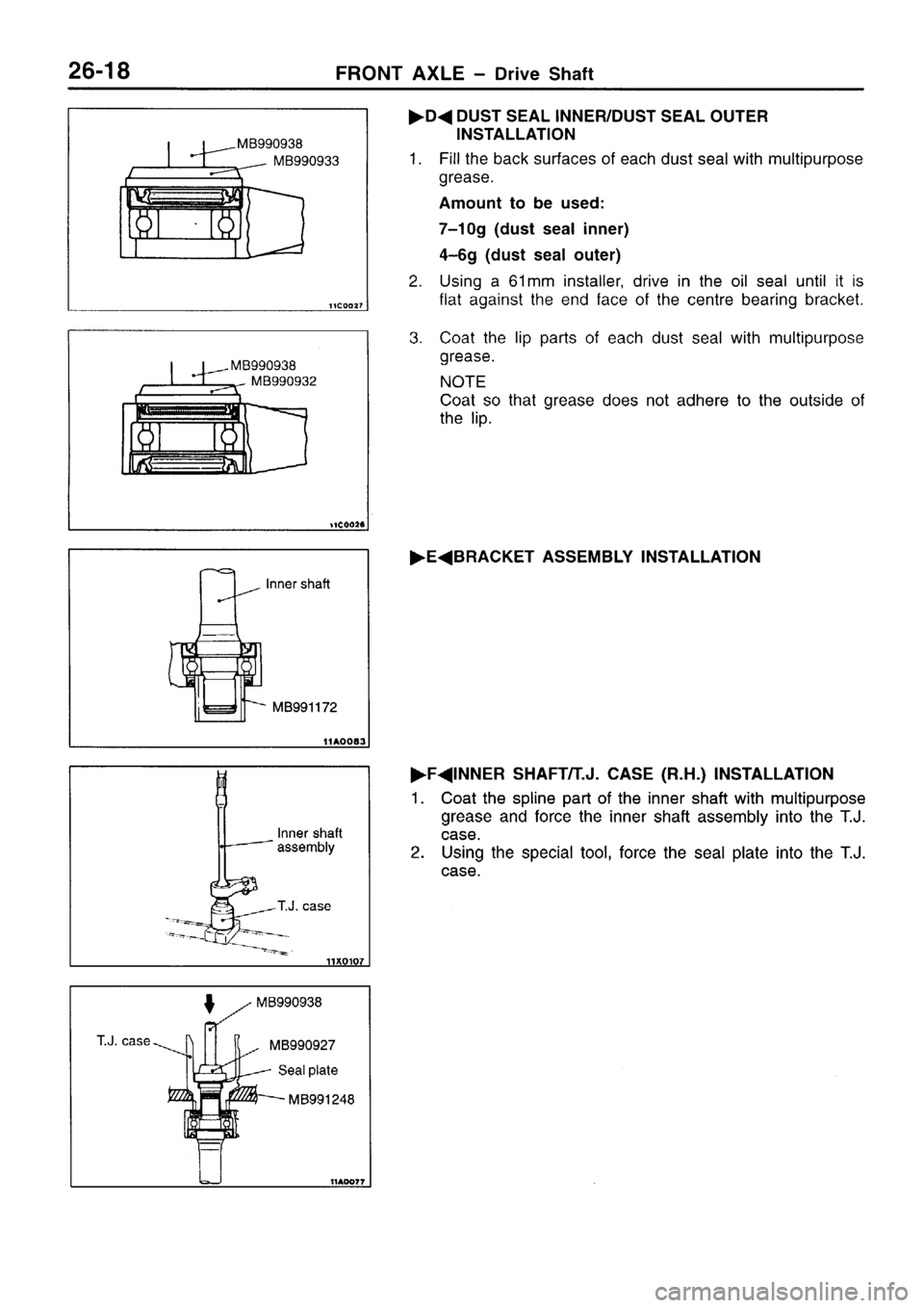 MITSUBISHI SIGMA 1997  Workshop  Service Repair Manual 