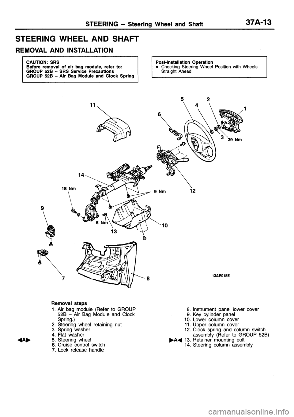 MITSUBISHI SIGMA 1997  Workshop  Service Repair Manual 