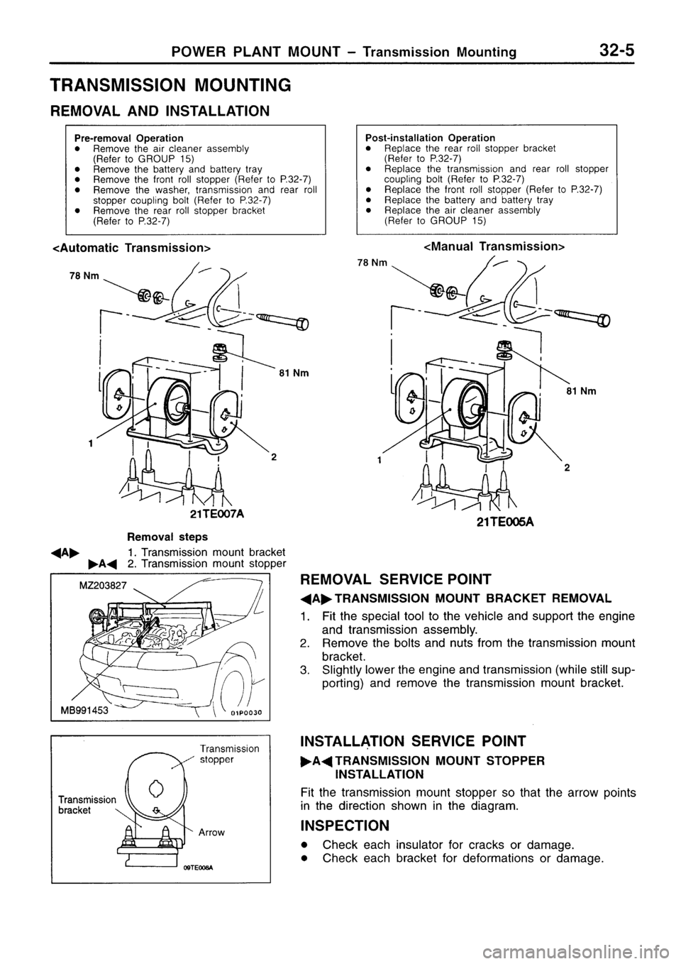 MITSUBISHI SIGMA 1997  Workshop  Service Repair Manual 
