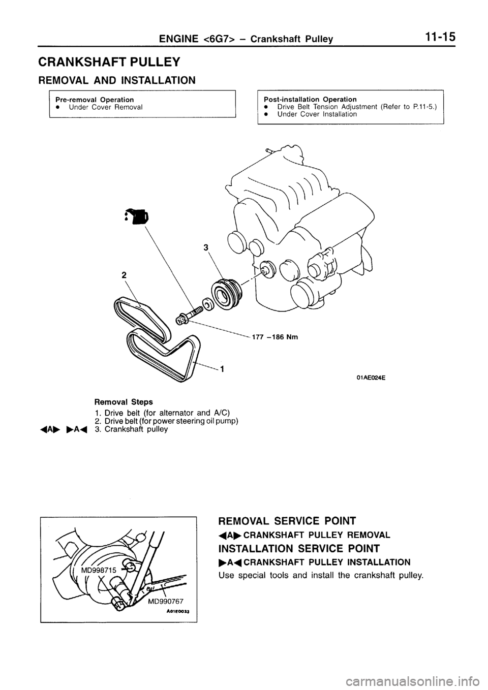 MITSUBISHI SIGMA 1997  Workshop  Service Repair Manual 