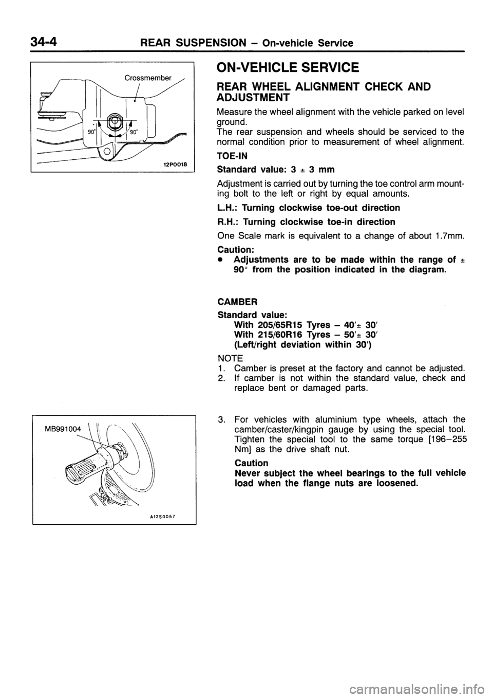 MITSUBISHI SIGMA 1997  Workshop  Service Repair Manual 