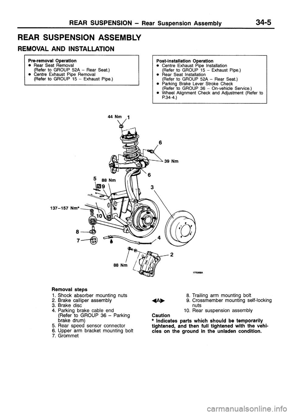 MITSUBISHI SIGMA 1997  Workshop  Service Repair Manual 