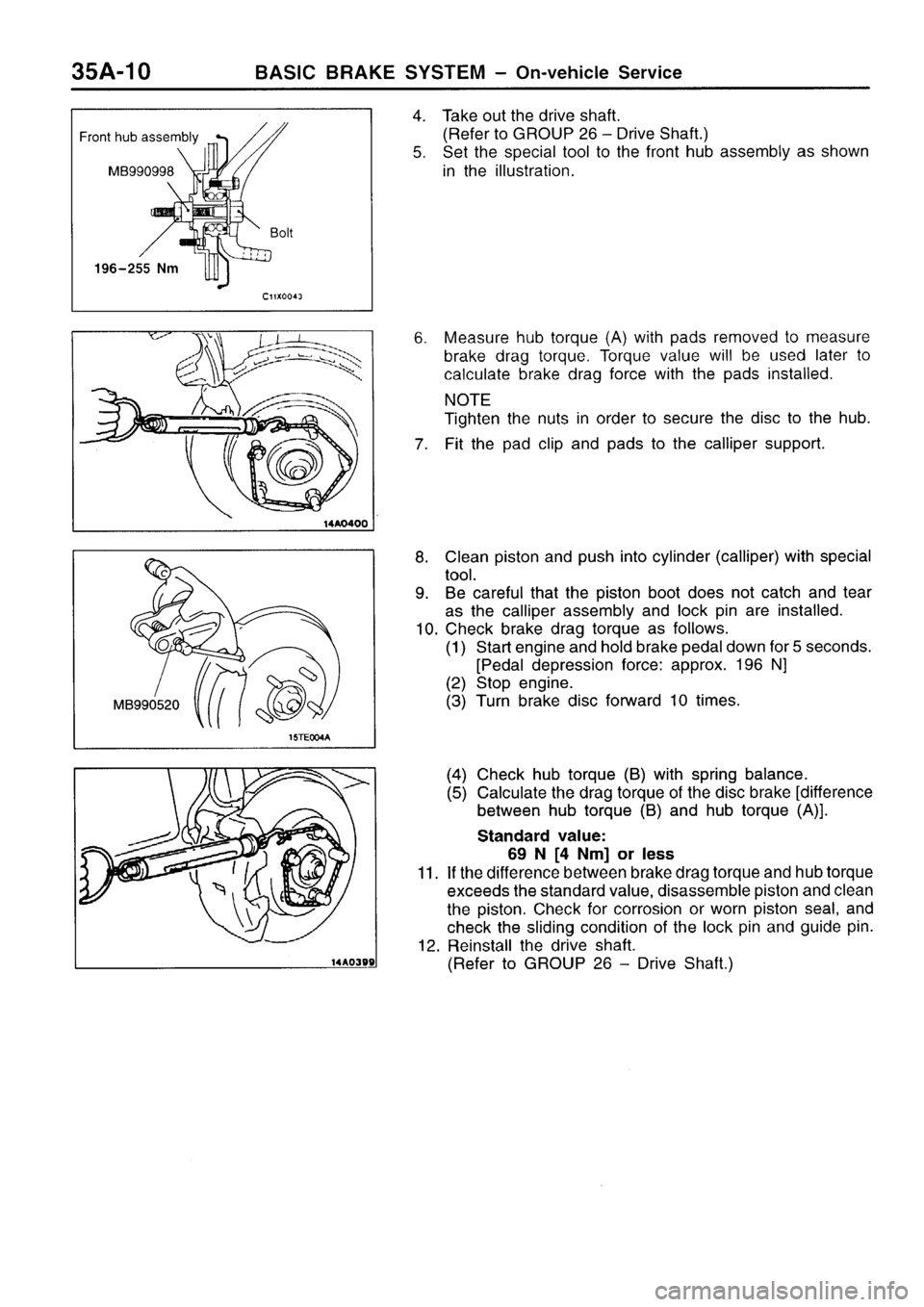 MITSUBISHI SIGMA 1997  Workshop  Service Repair Manual 