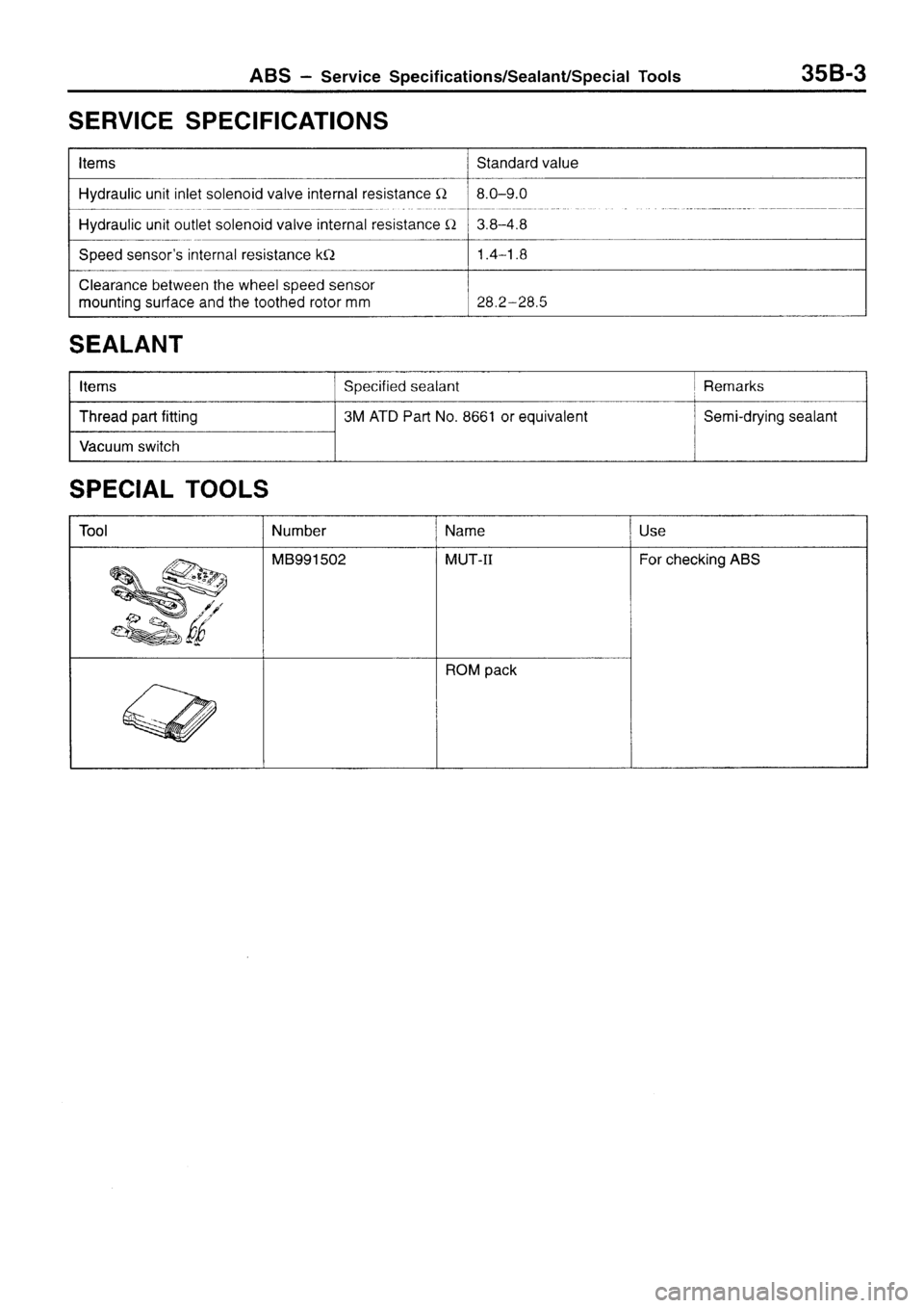 MITSUBISHI SIGMA 1997  Workshop  Service Repair Manual 