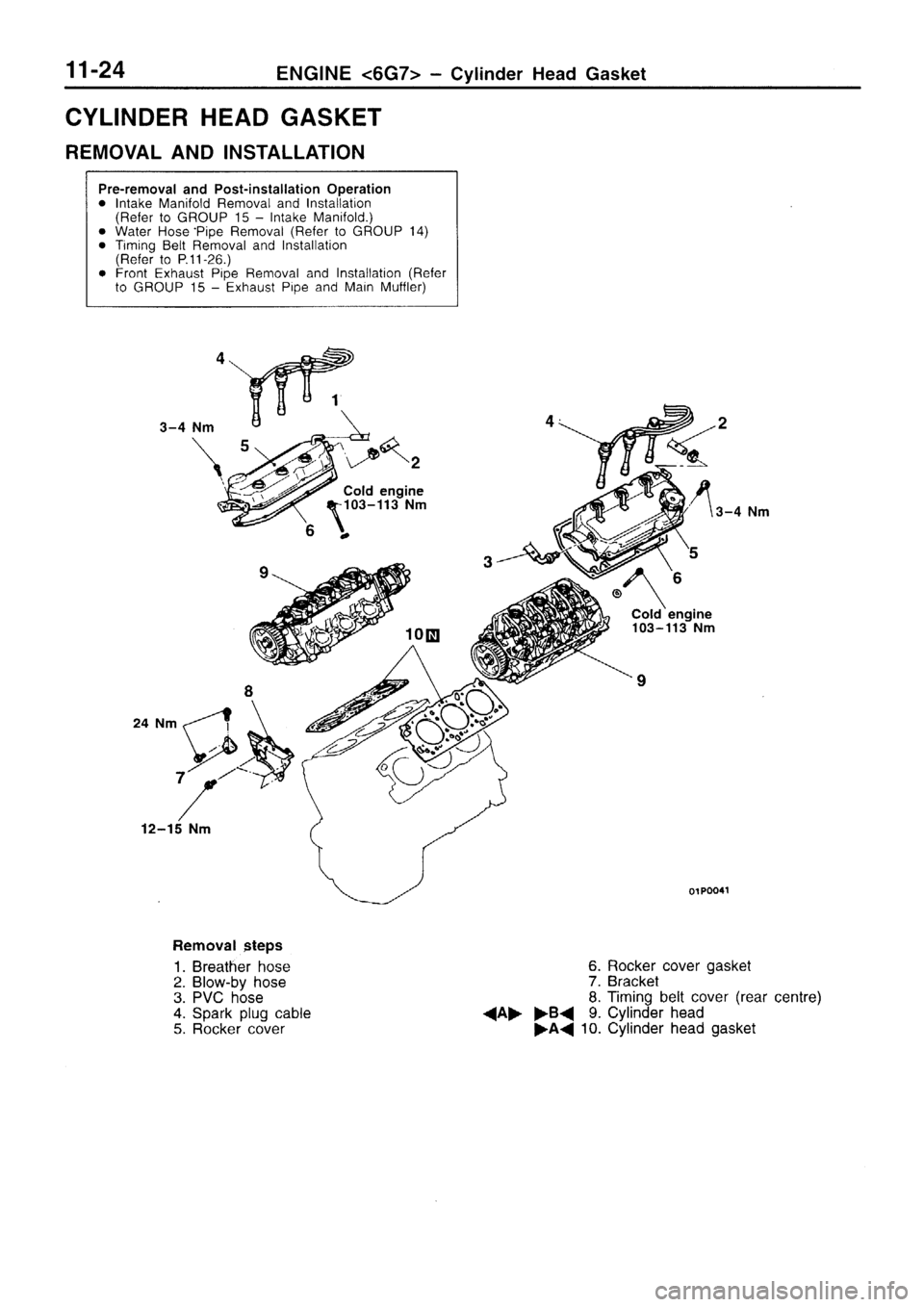 MITSUBISHI SIGMA 1997  Workshop  Service Repair Manual 