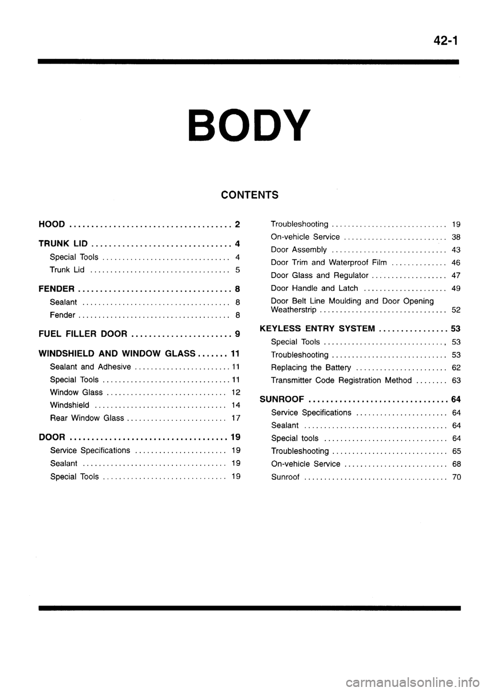 MITSUBISHI SIGMA 1997  Workshop  Service Repair Manual 