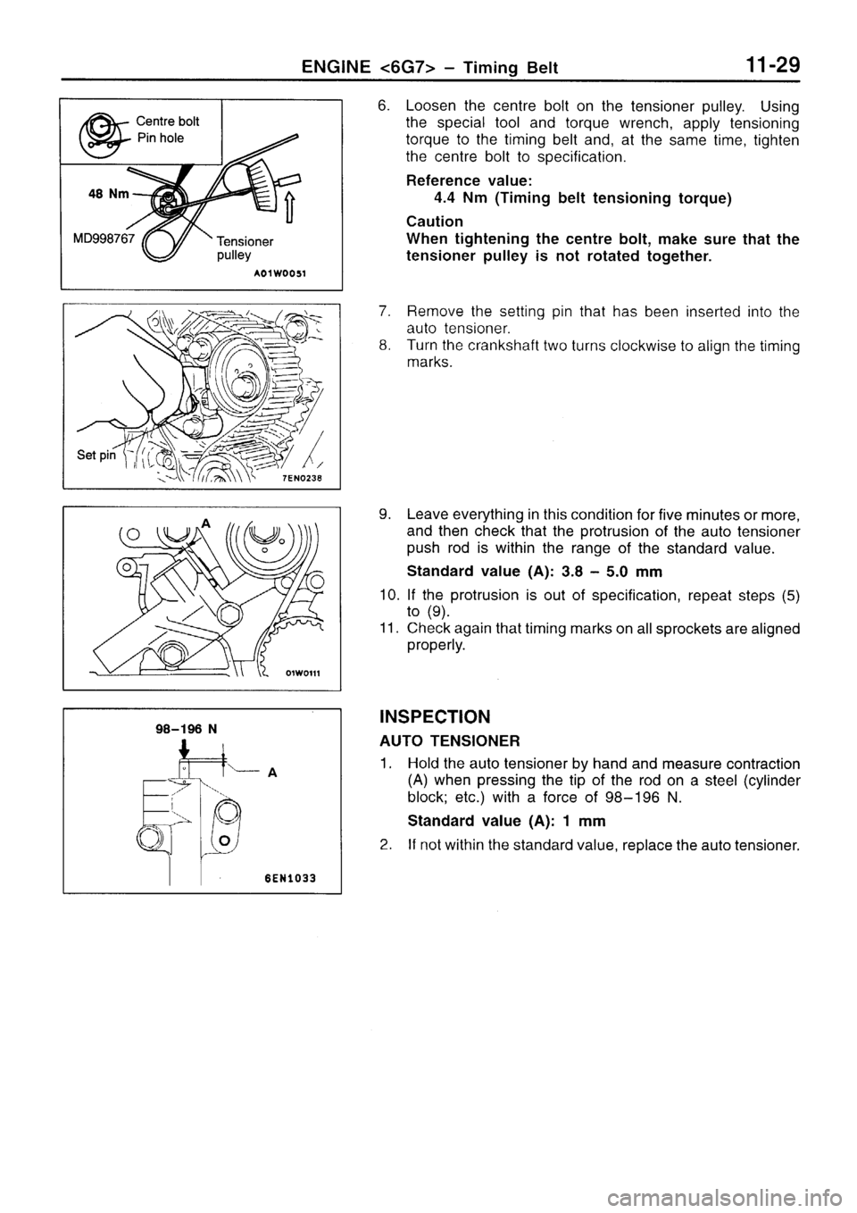 MITSUBISHI SIGMA 1997  Workshop  Service Repair Manual 