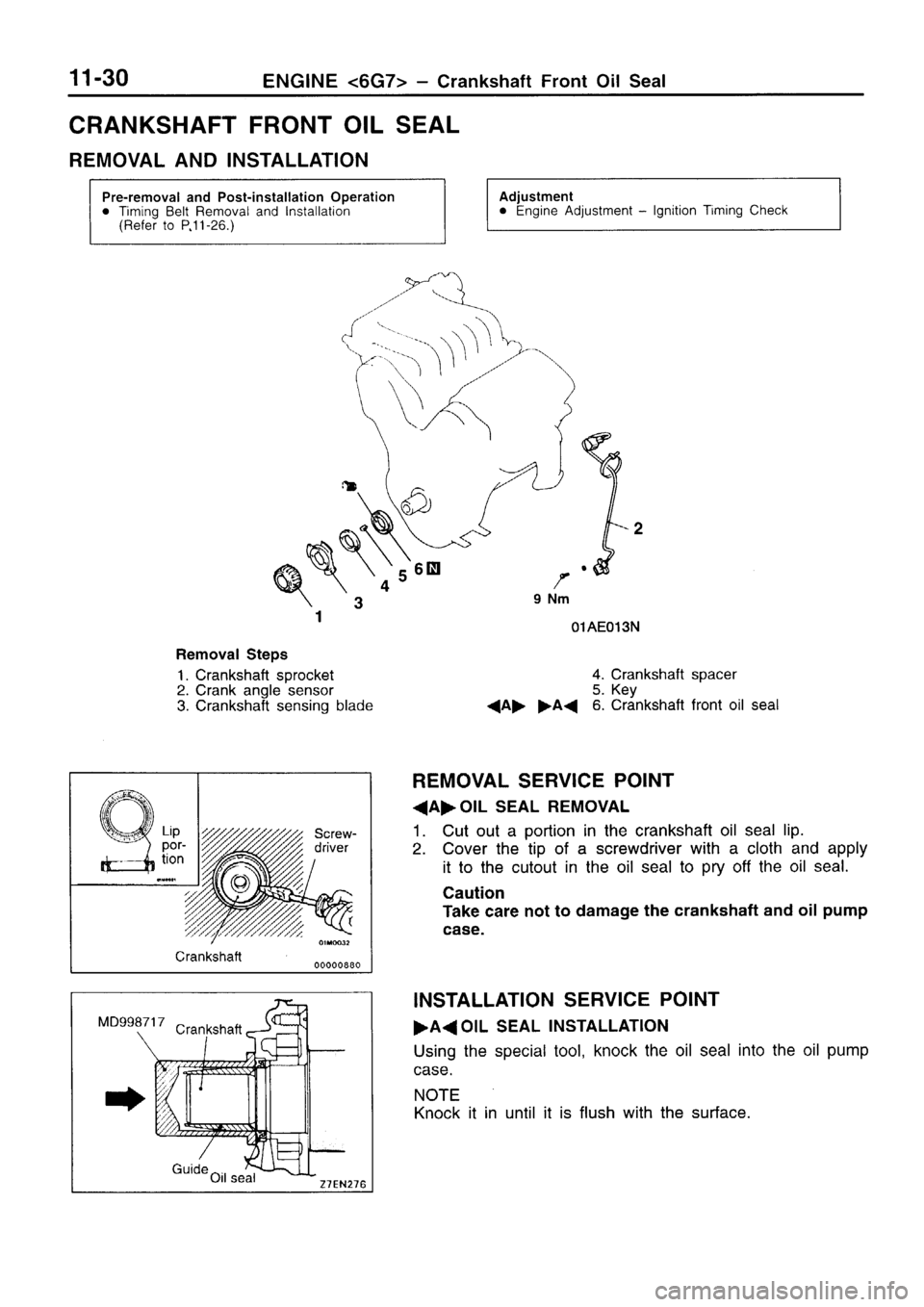 MITSUBISHI SIGMA 1997  Workshop  Service Repair Manual 