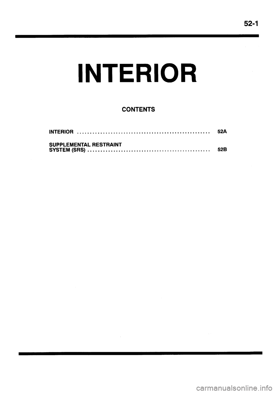 MITSUBISHI SIGMA 1997  Workshop  Service Repair Manual 