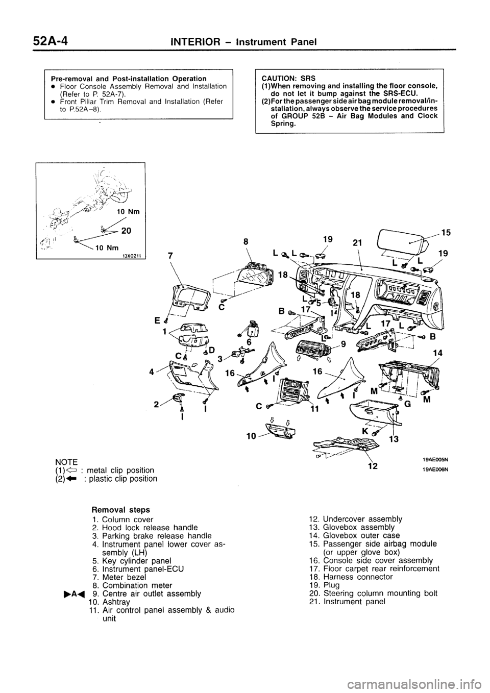 MITSUBISHI SIGMA 1997  Workshop  Service Repair Manual 