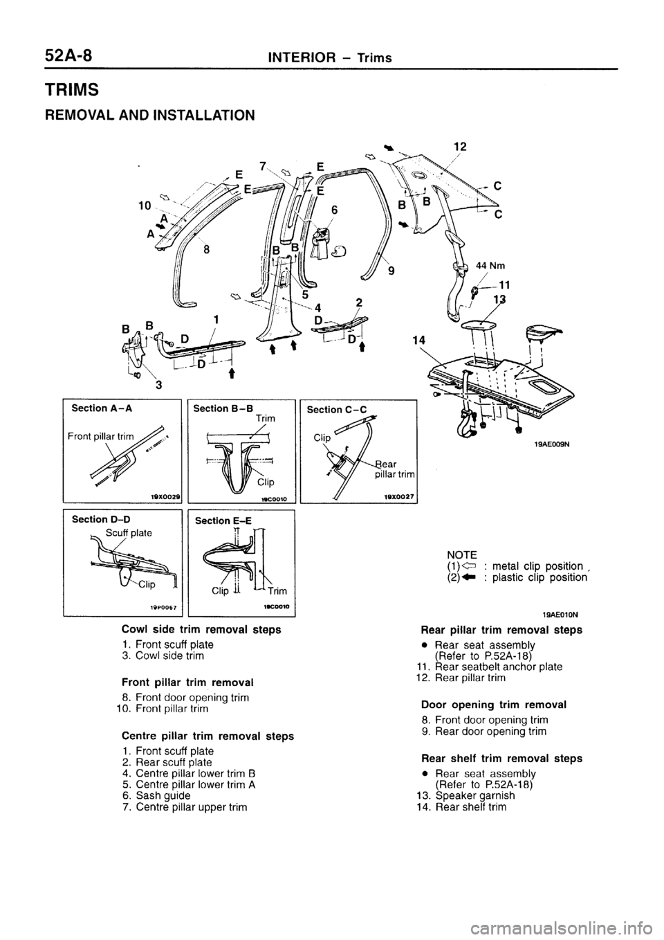 MITSUBISHI SIGMA 1997  Workshop  Service Repair Manual 