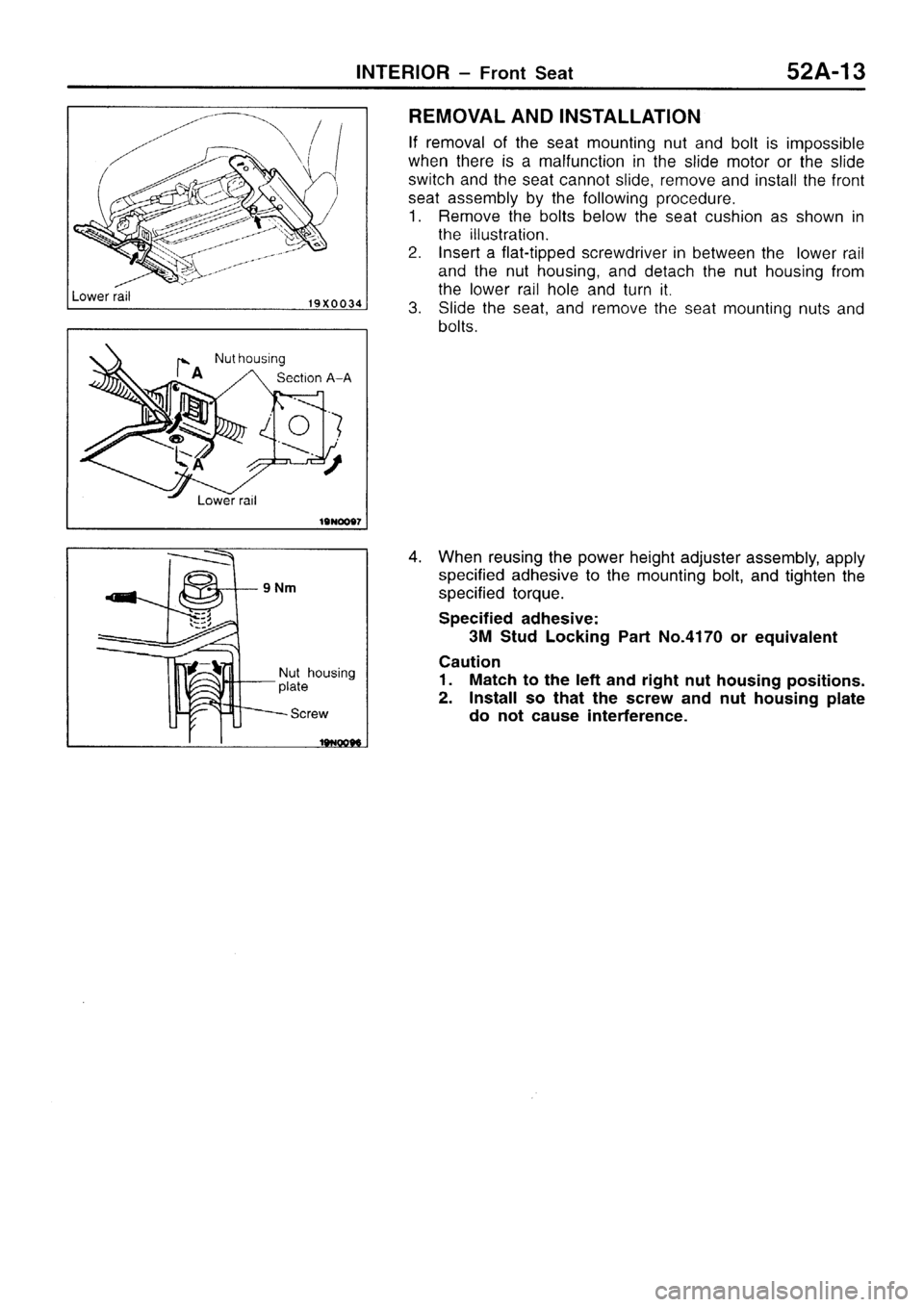 MITSUBISHI SIGMA 1997  Workshop  Service Repair Manual 