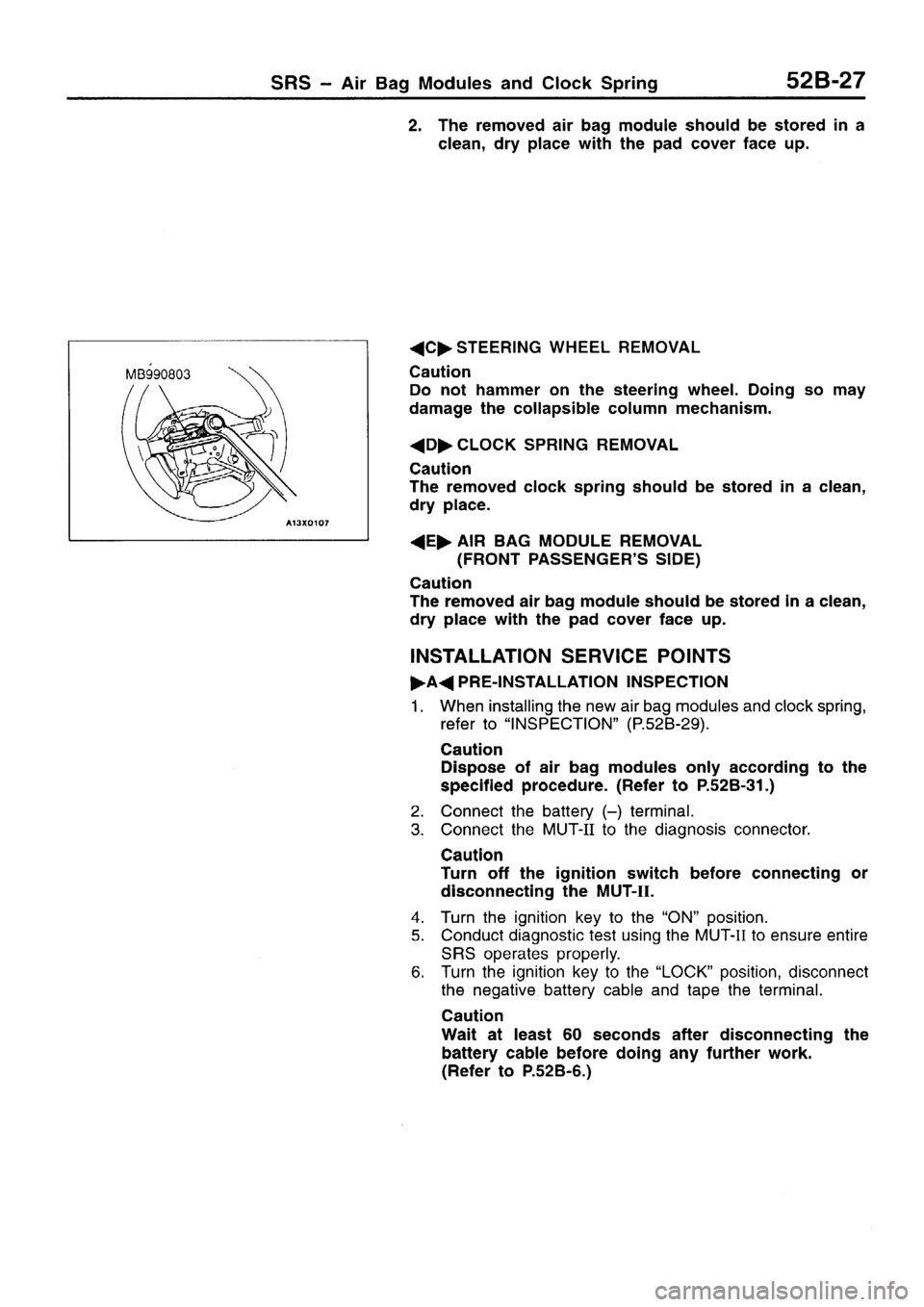 MITSUBISHI SIGMA 1997  Workshop  Service Repair Manual 