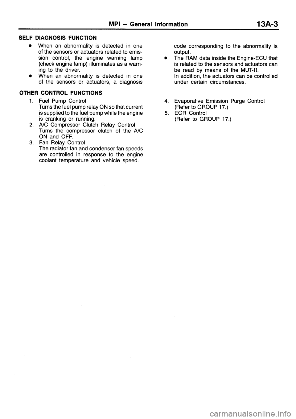 MITSUBISHI SIGMA 1997  Workshop  Service Repair Manual 