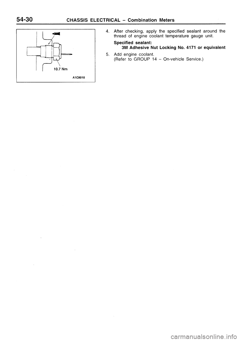 MITSUBISHI SIGMA 1997  Workshop  Service Repair Manual 