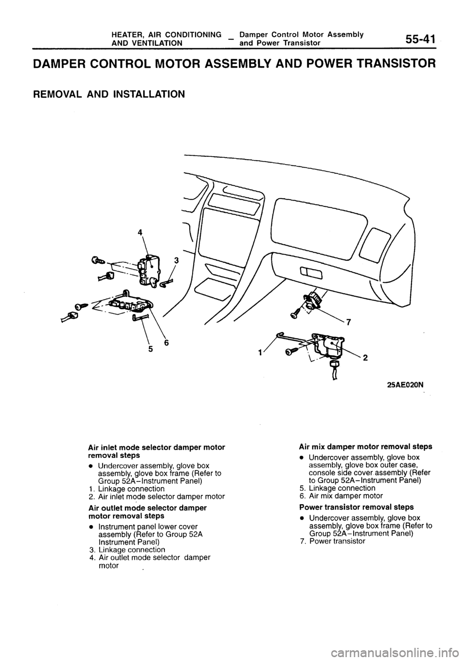 MITSUBISHI SIGMA 1997  Workshop  Service Repair Manual 