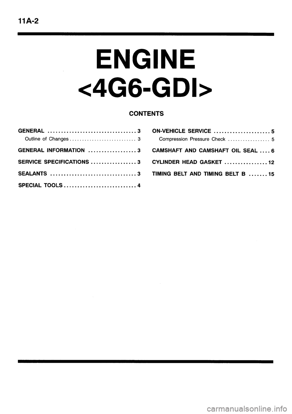 MITSUBISHI SPACE RUNNER 2001  Workshop Manual 