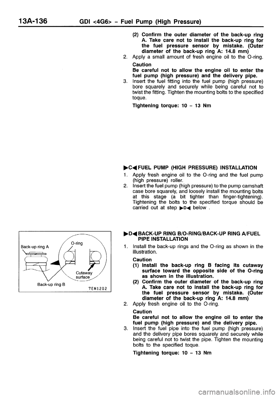 MITSUBISHI SPACE RUNNER 2001  Workshop Manual 