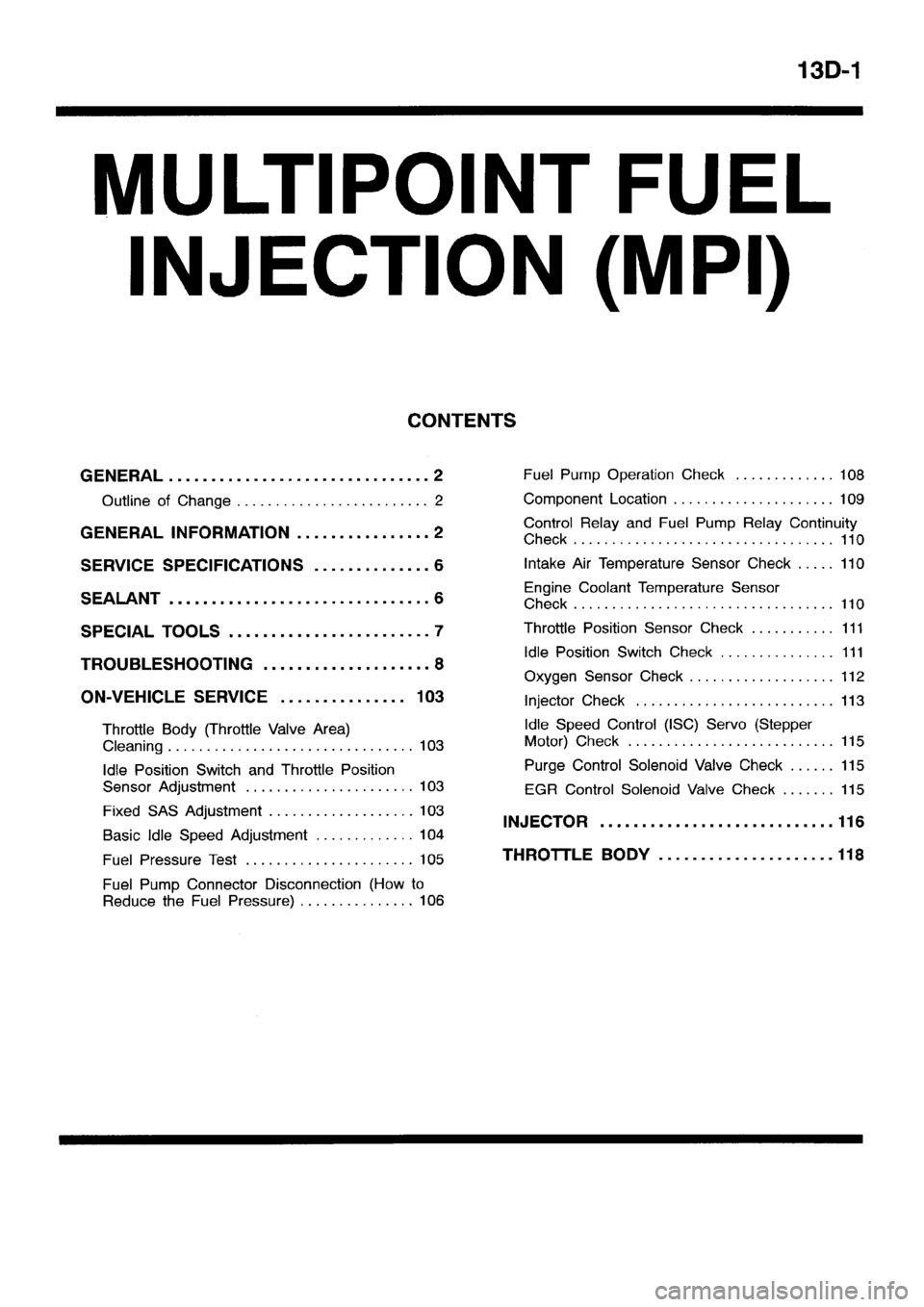 MITSUBISHI SPACE RUNNER 2001  Workshop Manual 
